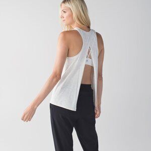 Lululemon All Tied Up Tank Heathered White